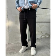 Difransel Jeans Erkek Basic Şardonlu Baggy Eşofman Altı