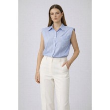 On Triko Cepli Sıfır Kol Gömlek 72311