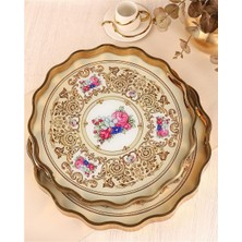 Paçi Royal Charme Sarissa 2’li Dekoratif Tepsi 36 & 40 cm Yaldızlı