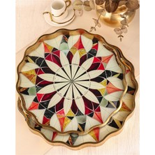 Paçi Royal Charme Sarissa 2’li Dekoratif Tepsi 36 & 40 cm Yaldızlı