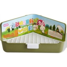 Carno Tavşan Tuvaleti Üçgen Büyük Haki 36X20X17CM