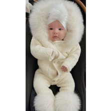 Umbaby Triko Welsoft Astarlı Bebek Tulum Kürklü