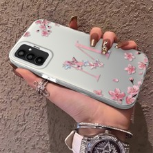 Özgürce M13 Uyumlu Silikon Kenar Sert Arka Desenli Telefon Kılıfı