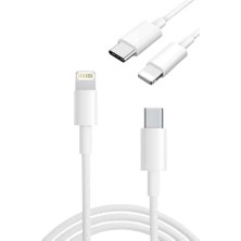 Tuncel Store Type-C Ligtning 30W Ios Şarj Kablosu Hızlı Şarj Kablosu