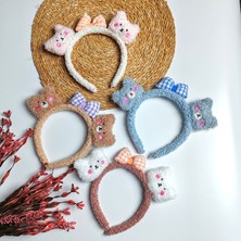 Moda Rüyası Kedi Figürlü Sevimli Yumoş Çocuk Tacı