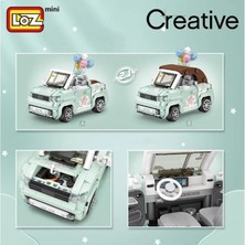 Vagonlıfe Loz 1132 Balon Arabası Yeşil 779 Parça Block Oyuncak 6+