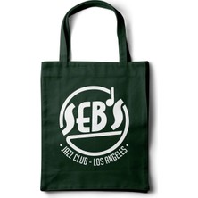 INKD Gabardin Bez Çanta – La La Land Seb's Jazz Club Baskılı Tasarım - 35X40