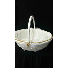 Ddorg Nişan Sepeti Beyaz Kadife