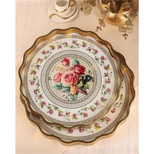 Paçi Royal Charme Sarissa 2’li Dekoratif Tepsi 36 & 40 cm Yaldızlı