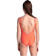 Arena Girl's Logo  Swimsuit Calypso Coral Gül Kurusu Kız Çocuk Mayo