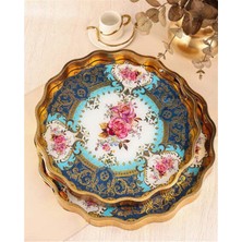 Paçi Royal Charme Sarissa 2’li Dekoratif Tepsi 36 & 40 cm Yaldızlı