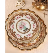 Paçi Royal Charme Sarissa 2’li Dekoratif Tepsi 36 & 40 cm Yaldızlı