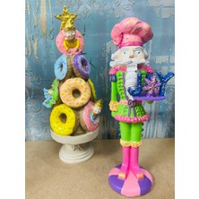 Renkli Fırça Joy Kursun Asker Polyester Biblo Hediyelik