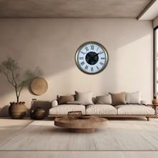 Akıllı Durak Roma Elegance Eskitme 60 cm Çarklı Duvar Saati