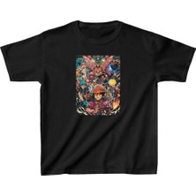 Glam Love Baskılı T-Shirt - Siyah -