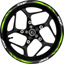 Mrt Teknik Cbf Beyaz Yazılı  Neon(Fıstık Yeşili) Pençe Şeritli