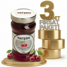 Tatşen Cam Reçel Vişne 3X380 gr