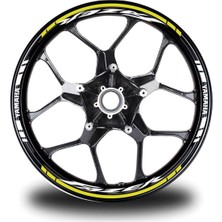 Mrt Teknik Sarı Yamaha Fazer Takım Jant Sticker Etiket