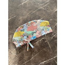 Tosbic's Store Renkli Dinazorlar Cerrahi Bone (Ithal Kumaş)