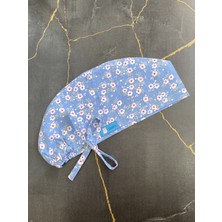 Tosbic's Store Beyaz Çiçekli Mavi Cerrahi Bone