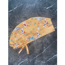 Tosbic's Store Turuncu Simurg Cerrahi Bone (Ithal Kumaş)