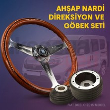 Carlone Fiat Doblo Sabit Direksiyon Göbeği-Nardi Ahşap Spor Direksiyon