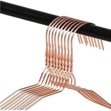 Askıcı 20 Adet Ince Bakır Metal Gömlek ve Elbise Askısı | 20 Adet Bakır Tel Askı