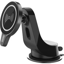 OEMTR Ally Magsafe iPhone 15-14-13-12 Serisi 15W Kablosuz Hızlı Şarj Cihazı ve Araç TUTUCU-1852