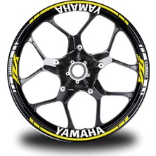 Mrt Teknik Yamaha Yzf Sarı Takım Jant Sticker
