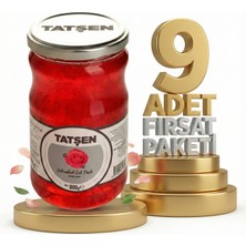 Tatşen Cam Reçel Gül 9X800 gr