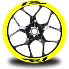 Mrt Teknik R1 Yazılı 8li Jant Içi Yazı Sticker Etiket