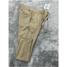 Gd Goldoremi Erkek Slim Fit Beli Lastikli Ipli Fermuarlı Likralı Ascoli Kumaş Rahat Jogger