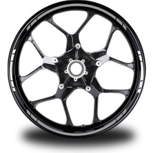 Mrt Teknik Yazısız Uzun Kısa Kesikli Çift Renk 16'lı Jant Sticker Modeli