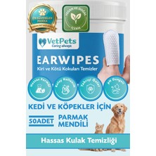 Earwipes | Kulak Kiri ve Enfeksiyonlarına Karşı | Parmak Mendili | Kedi ve Köpek
