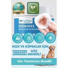 Eyewipes | Göz Yaşı Izlerini Yok Eder | Hassas Gözler Için | Kedi ve Köpek | 100 Adet