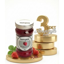 Tatşen Cam Reçel Çilek 3X380 gr