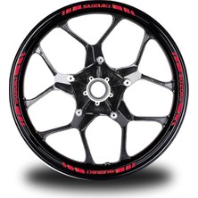 Mrt Teknik Suzukı Yazılı Kısa Dış Şerit 16'lı Tek Renk Jant Sticker Modeli