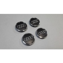 Fabrikasyon 4 x Audi A8 2004-2010 Çelik Jant Göbeği 68MM Takım Siyah