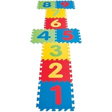 Beta Moda Hub 9 Parça Büyük Boy Rakamlı Sayılı Sünger Yapılı Oyun Karosu Yer Matı Puzzle Yapboz