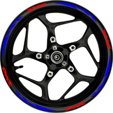 Mrt Teknik Dio Kırmızı Yazılı  Mavi Reflektif Pençe Şeritli