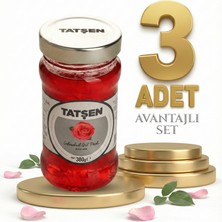 Tatşen Cam Reçel Gül 3X380 gr