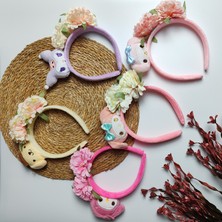 Moda Rüyası Çizgi Film Figürlü Sevimli Kız Çocuk Taç