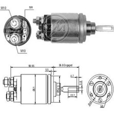 Zm 12V Marş Otomatiği Bosch Tipi Em (3 Delik) (Flanşlı)