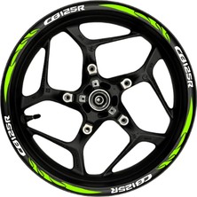 Mrt Teknik CB125R Beyaz Yazılı  Neon(Fıstık Yeşili) Pençe Şeritli