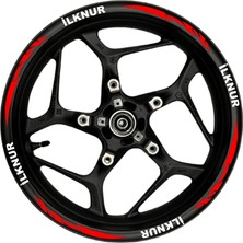 Mrt Teknik Özel Isim Beyaz Yazılı  Kırmızı Pençe Şeritli