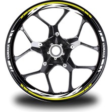 Mrt Teknik Neon Sarı Yamaha Fz6 Takım Jant Sticker Etiket