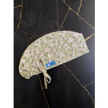 Tosbic's Store Beyaz Çiçekli Yeşil Cerrahi Bone