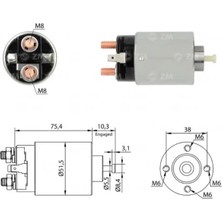 Zm 12V MARŞ OTOMATİĞİ MITSUBISHI TİPİ (4 DELİK-SAĞ FİŞLİ) HYUNDAI-KIA-MAZDA-MITSUBISHI