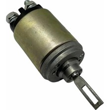 Zm 12V Marş Otomatiği Bosch Tipi Em (2 Delik) (Flanşlı-Uzun Piston) (Ince Gövde Tipi)