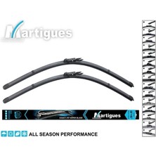 Martigues SİLECEK SÜPÜRGESİ 700/650 MM AEROTWIN FORD FOCUS-MERCEDES VITO-OPEL-PEUGEOT-VW GOLF